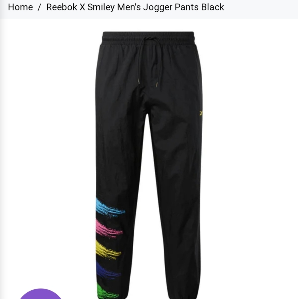 Reebok smiley pants 2xl. New